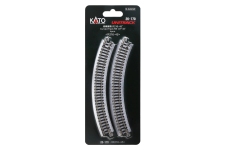 KATO-Lemke K20-170 - N - Gleis, gebogen, R 216 mm 45° (4 Stück)